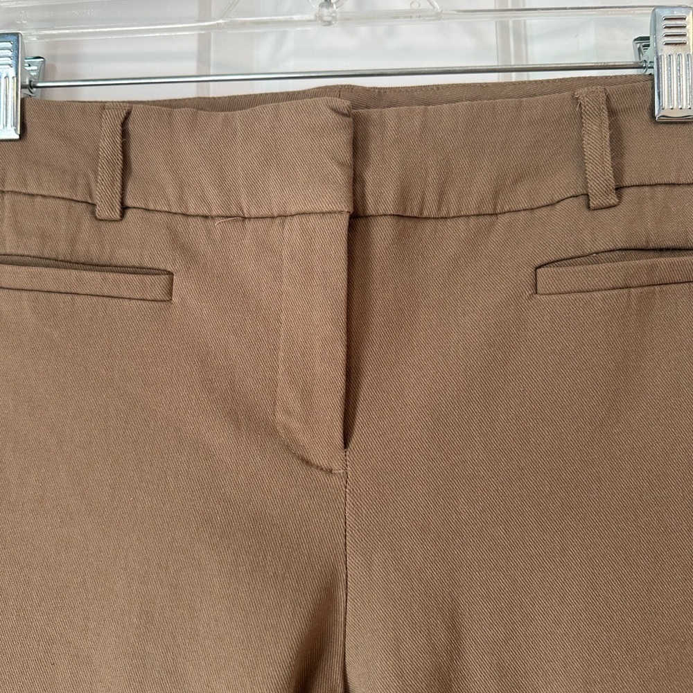 Van Heusen Khaki Stretch Ankle Skinny Cropped Pants - Picture 6 of 11